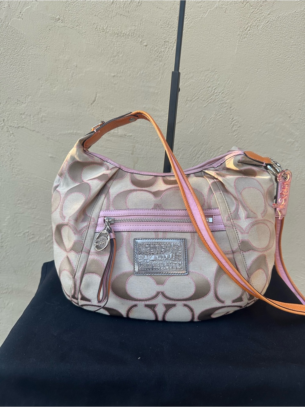 🌷Y2K Coach Poppy Signature Hobo Bag F16376🌷